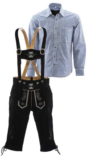 Lederhosen-set-zwart-blauw